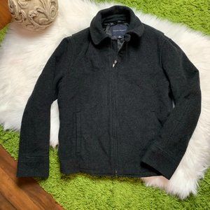 Banana Republic Cashmere/ Wool Coat zip black M XS